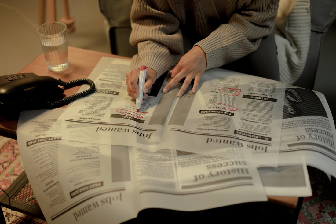 Photo by Ron Lach : https://www.pexels.com/photo/woman-looking-for-jobs-in-newspaper-9832700/